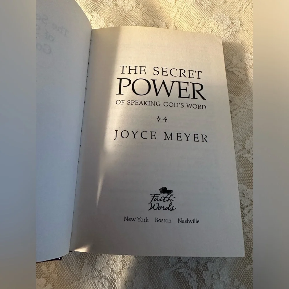 Joyce Meyer The Secret of Speaking God’s Word pre owned hardcover